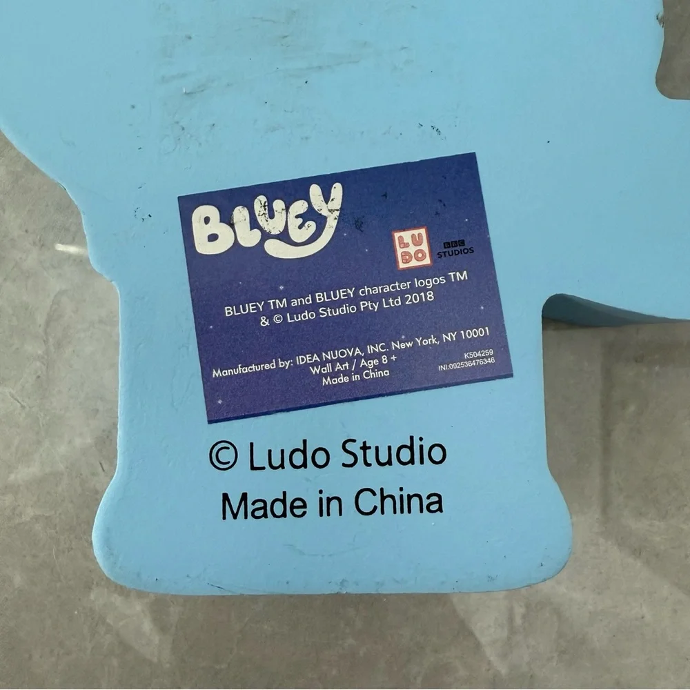 Bluey Dog Christmas Present Wooden Lacquer Figure Wall Hanging Table Home Decor